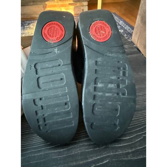 FitFlop Rosa Cluster Gemstone Black Slides Sz. 7 - Picture 4 of 8